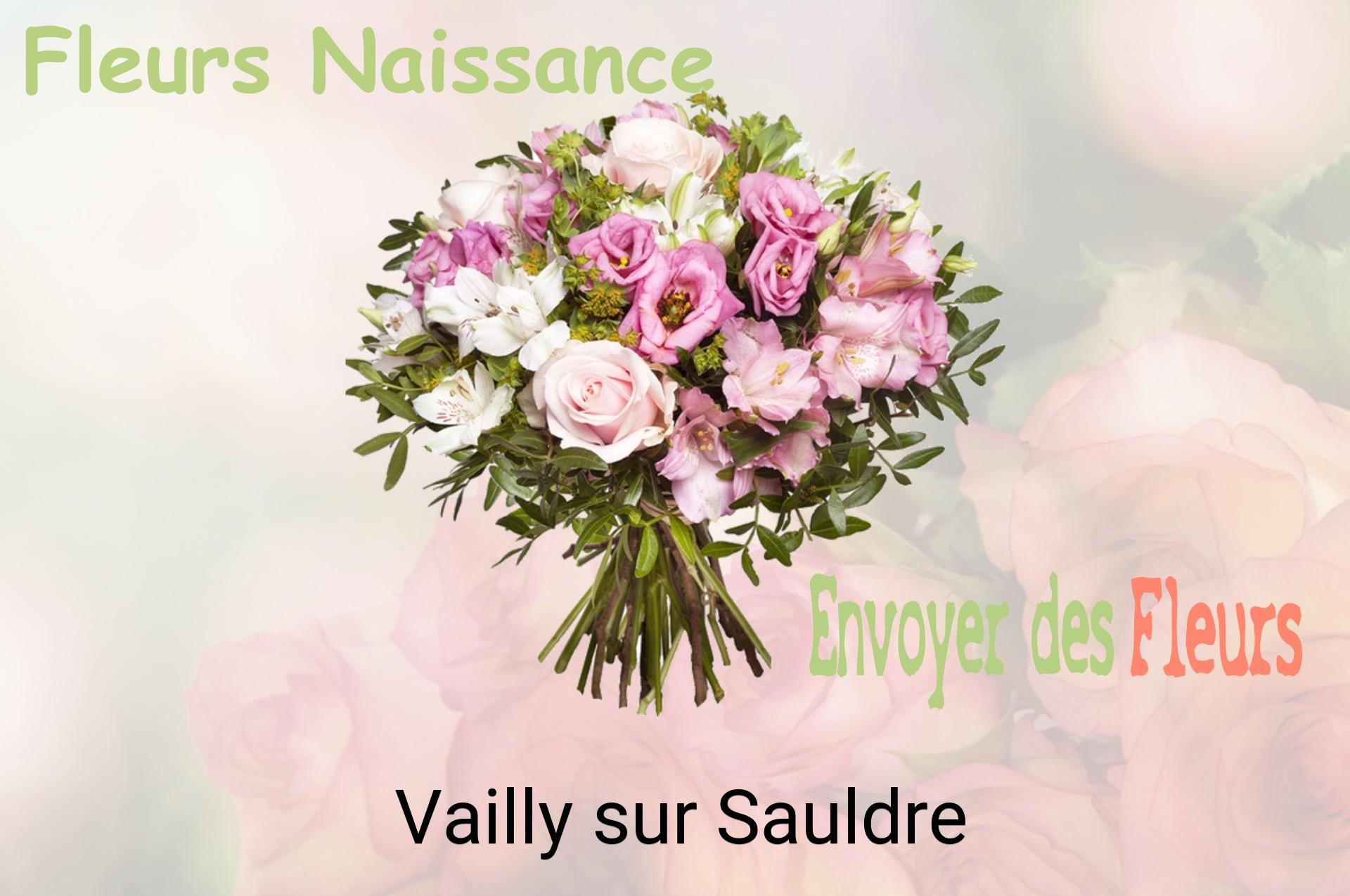 Bouquet de fleurs de naissance livré à Vailly-sur-Sauldre